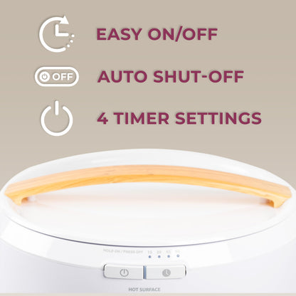 Zadro Large Hot Towel Warmer Bucket Timer Electric Towel Warmer for Bathroom Auto-Shut Off Heated Towel Warmer Spa (Large | 20L | 12" Dia. x 21" Tall, White)