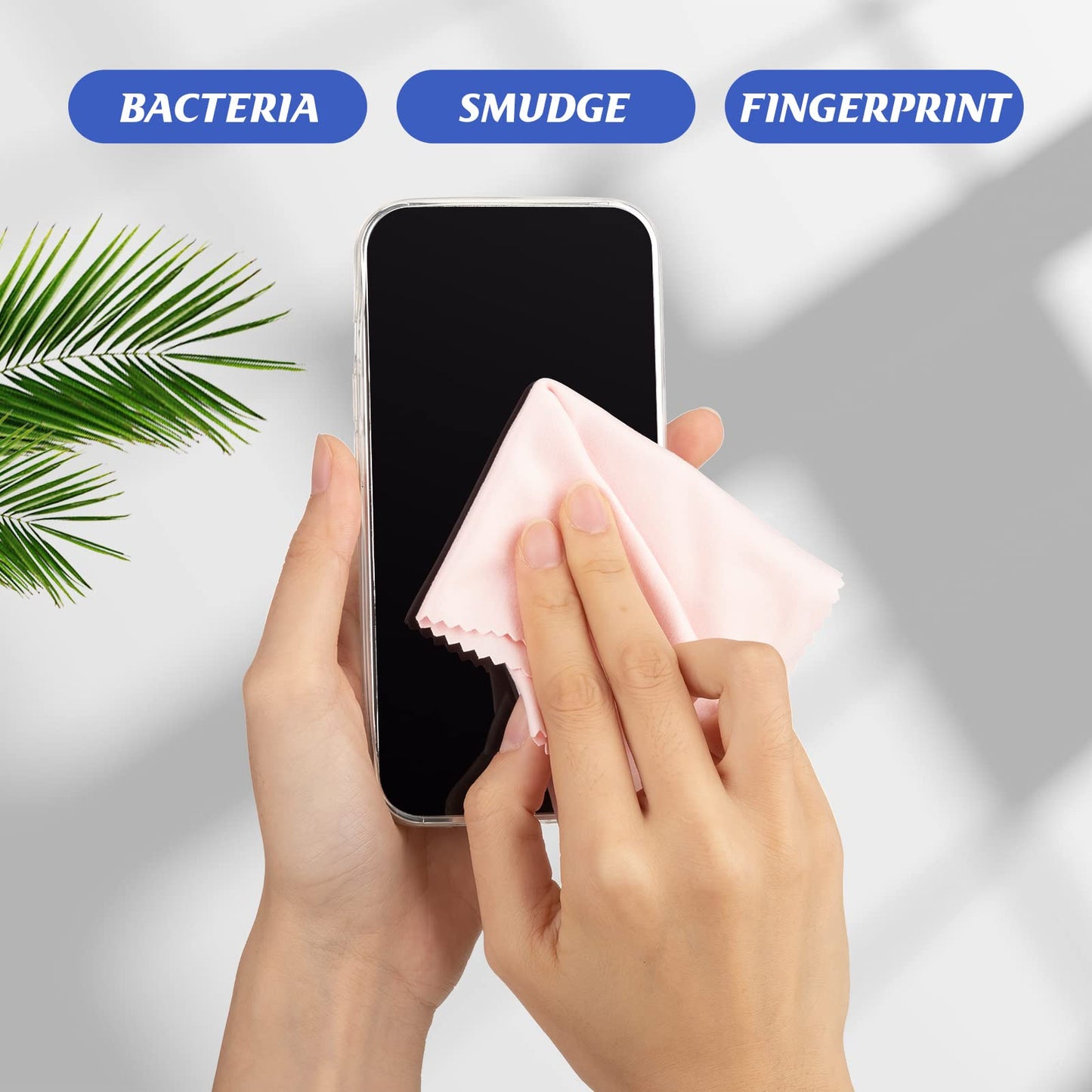 Treela 200 Pcs Microfiber Glasses Cleaning Cloth 6 x 7'' Eyeglasses Cleaner Wipes Lens Screen Cleaning Cloth for Glasses, Cameras Lens, Cell Phone, LCD TV Screens, Laptops, Tablets(Multi Color)