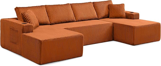 124" Oversized Sectional Couches
