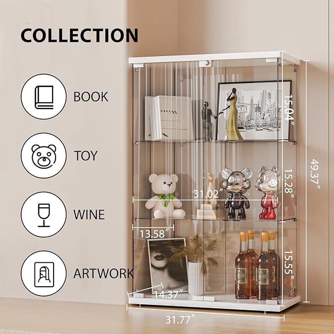 FANYUSHOW Glass Display Cabinet