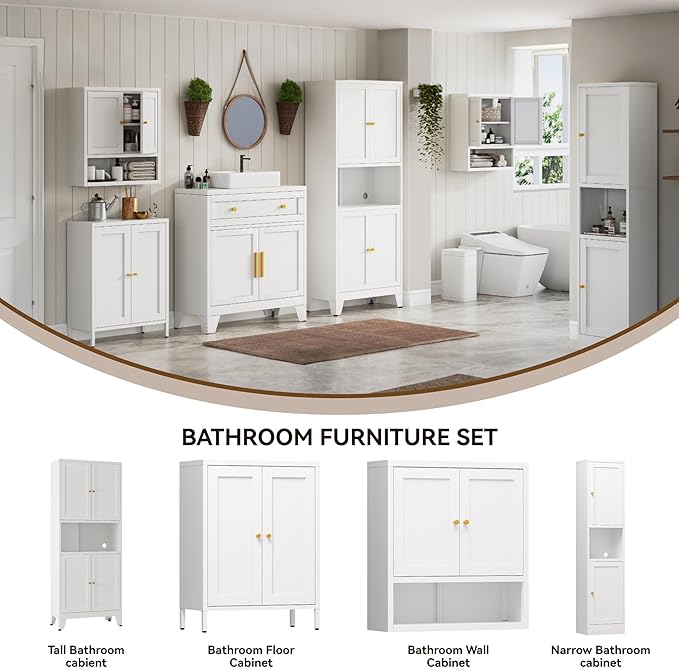 YAUWOH 69" Tall Metal Pantry Cabinet