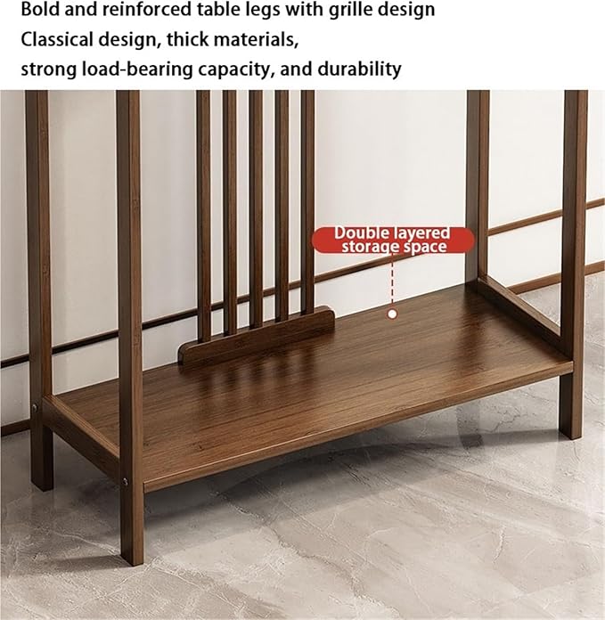 Natural Bamboo Console Table