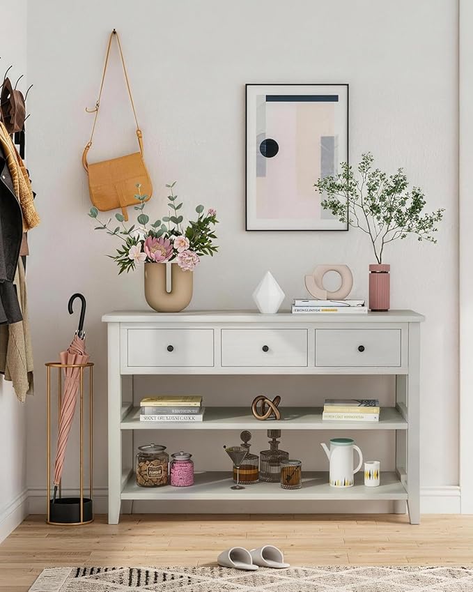 Karl home Console Table Entryway Desk, Sofa Side Table