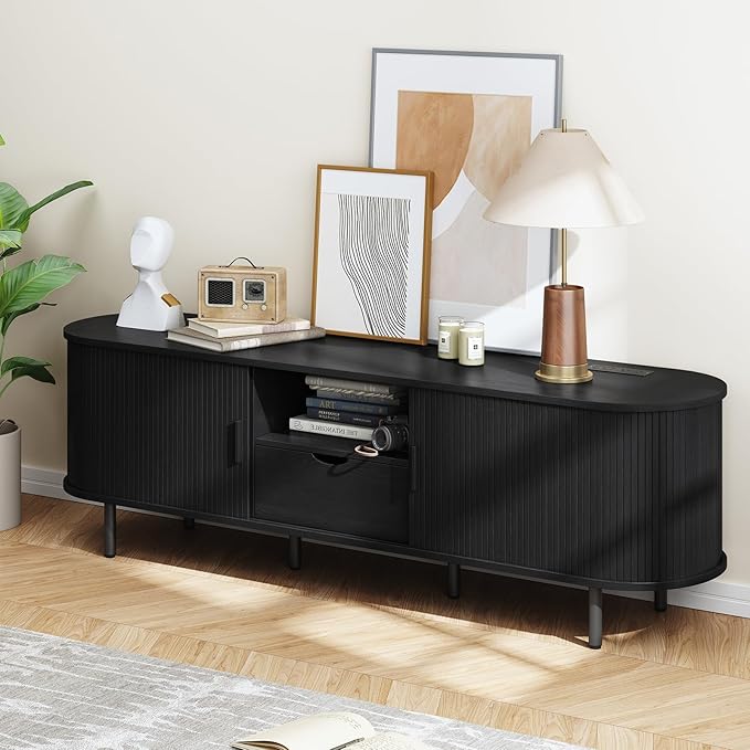 ONBRILL 69" TV Stand with Power Outlet