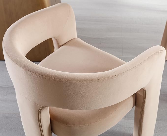 VESCASA Velvet Barrel Dining Chair
