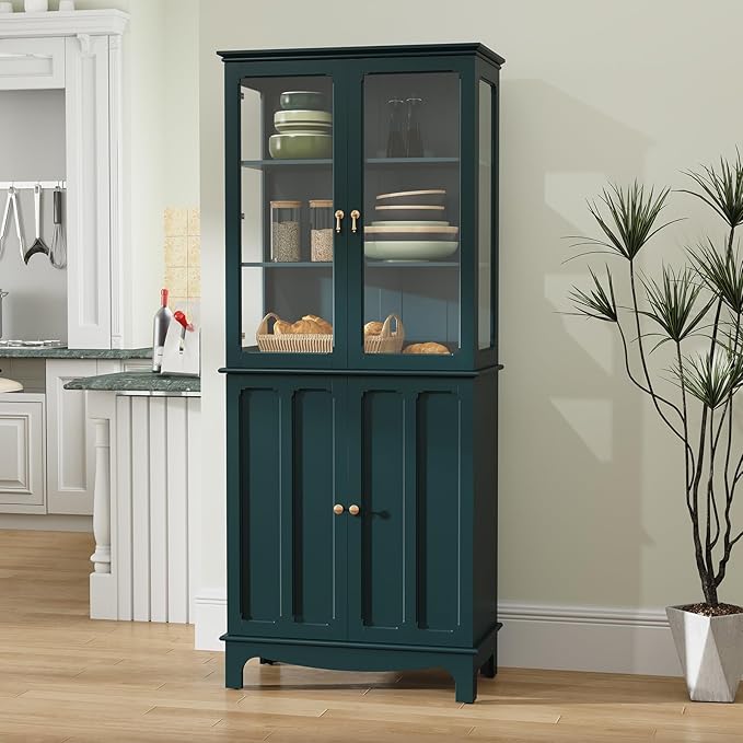 ARTPOWER 72" Freestanding Kitchen Pantry Storage Sideboard, Classical Tall