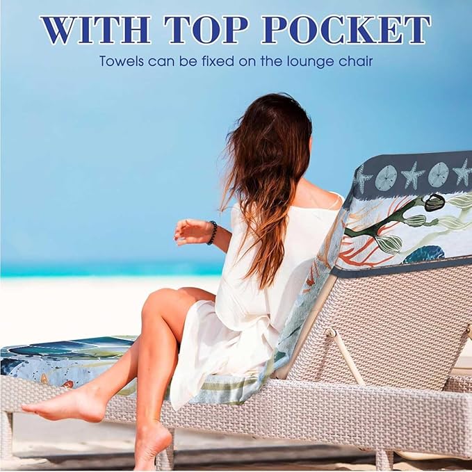 Irisbell Lounge Chair Towel Cover