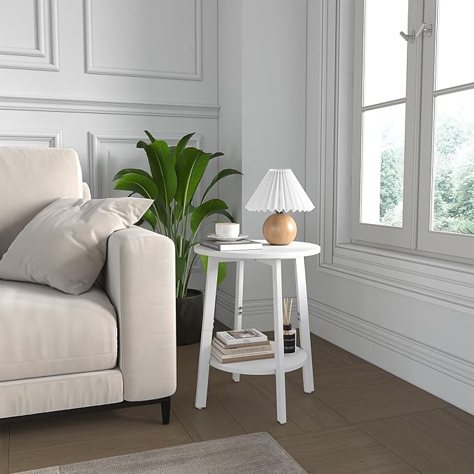 sthmec Side Table, Small Round End Table