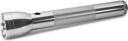 Maglite ML300L LED 3-Cell D Flashlight, Adjustable Focus, Long Battery Life, Water-Resistant, Tactical and Emergency Use – Silver