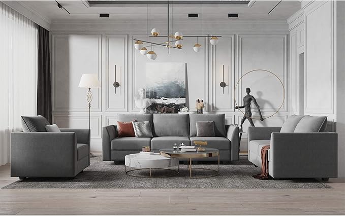 HONBAY Modern Fabric Middle Module