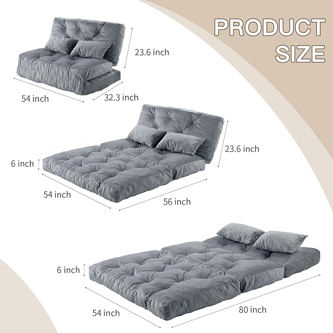 Folding Sofa Bed, Convertible Sleeper Chair