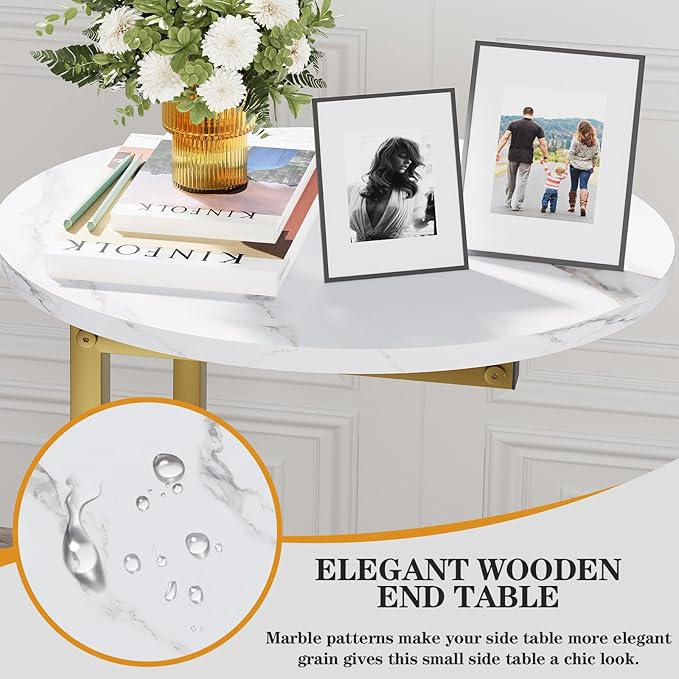 C Shaped End Table, Oval Couch Side Tables