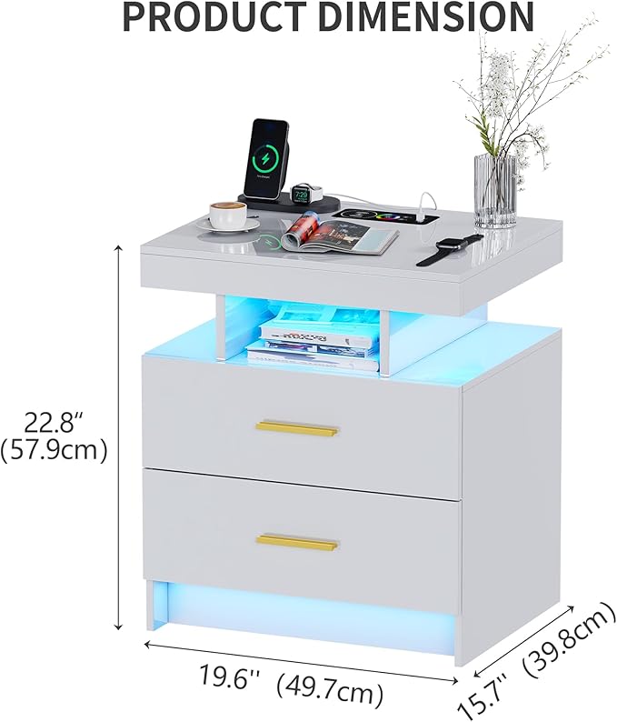 Smart Night Stand Set of 2