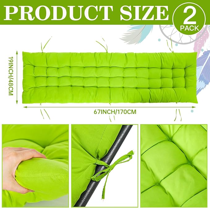 Bucherry 67 x 19 Inch Chaise Lounge Cushions Soft Lounge Chair Cushion Gravity