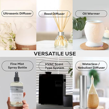 Aroma Country White Tea Diffuser Oil - Luxury Essential Oils for Diffuser Refill & Air Freshener Room Spray, Long-Lasting, Natural Home Fragrance and Hotel Scent for Diffusers & Machines (4 Fl. oz)