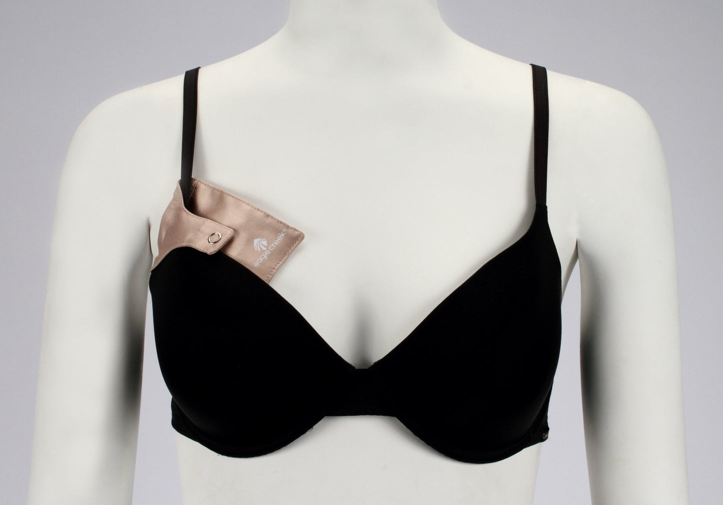 eagle creek Silk Undercover Bra Stash Travel Wallet to Keep Money and Credit Cards Secure - Breathable Silk with Moisture Resistant Lining, Rose