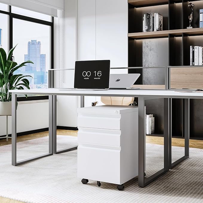 Letaya 3 Drawer Mobile File Cabinet