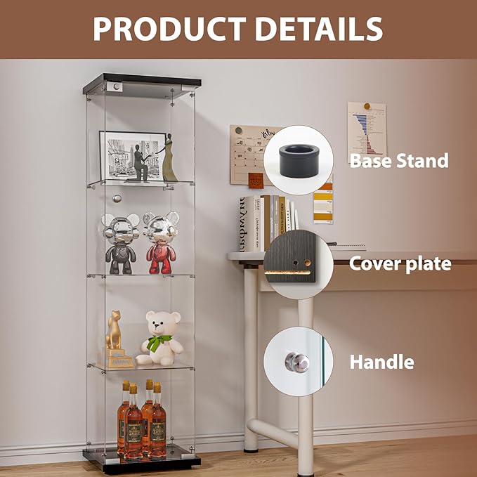 FANYUSHOW Glass Display Cabinet