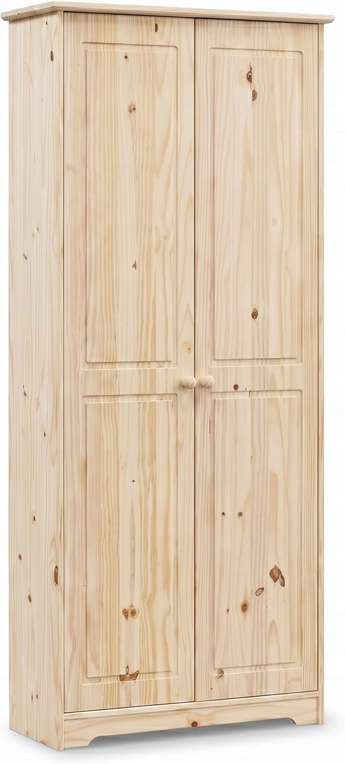 From the Tree Furniture Solid Pine Pantry Cabinet — 72" Tall Unfinished Kitchen