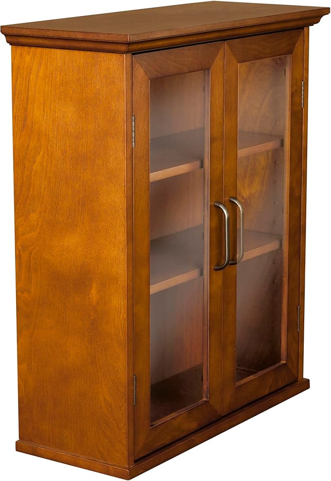 Teamson Home Avery Wooden Over The Toilet Bathroom Removable Wall Medicine
