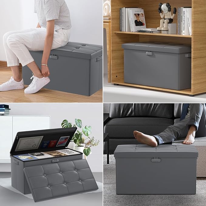 DocSafe Storage Ottoman Bench
