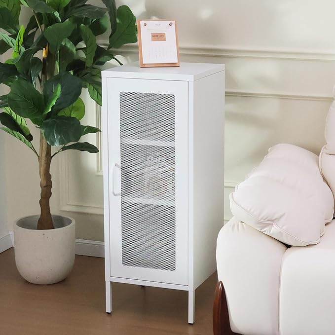 Slim Metal Storage Cabinet