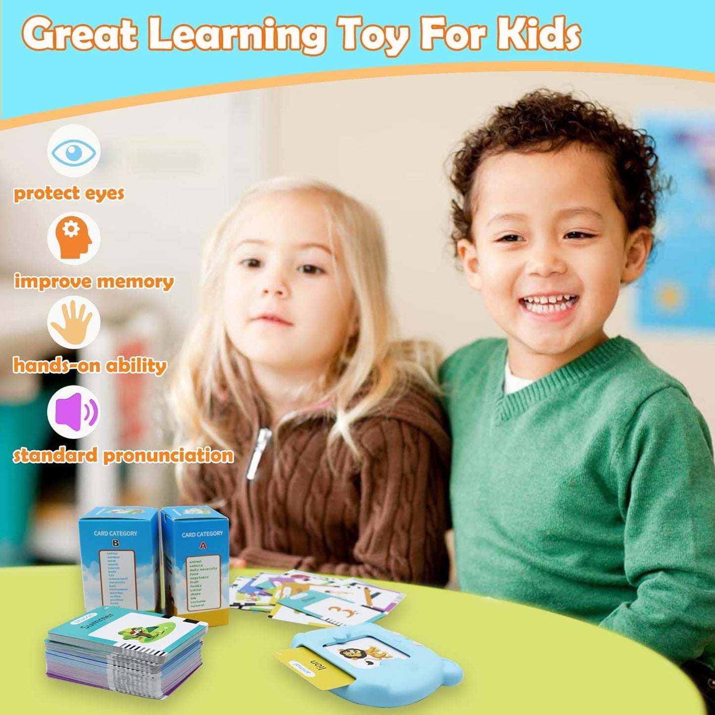 MAYAPHILOS Russian and English Flash Card with 510 Sight Words, Learn Russian for Kids Russian Language Learning Toys udible Pocket Speech for Toddlers Sensory Preschool Educational Birthday Gifts