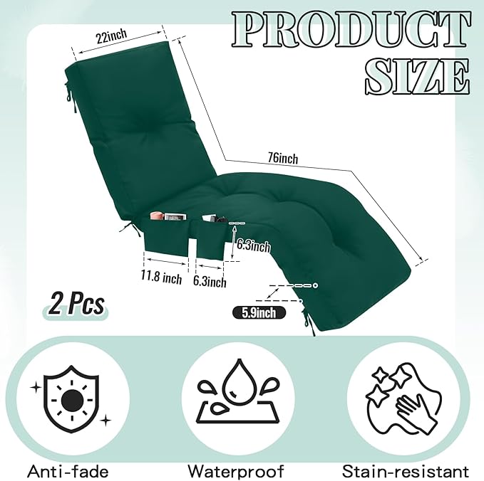 Outdoor Chaise Lounge Cushions