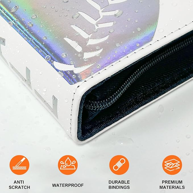 900 Pockets Baseball Card Binder, Portable Waterproof Storage Album with Removable Sleeves for Baseball Sports Cards 2025 2026 Collectors