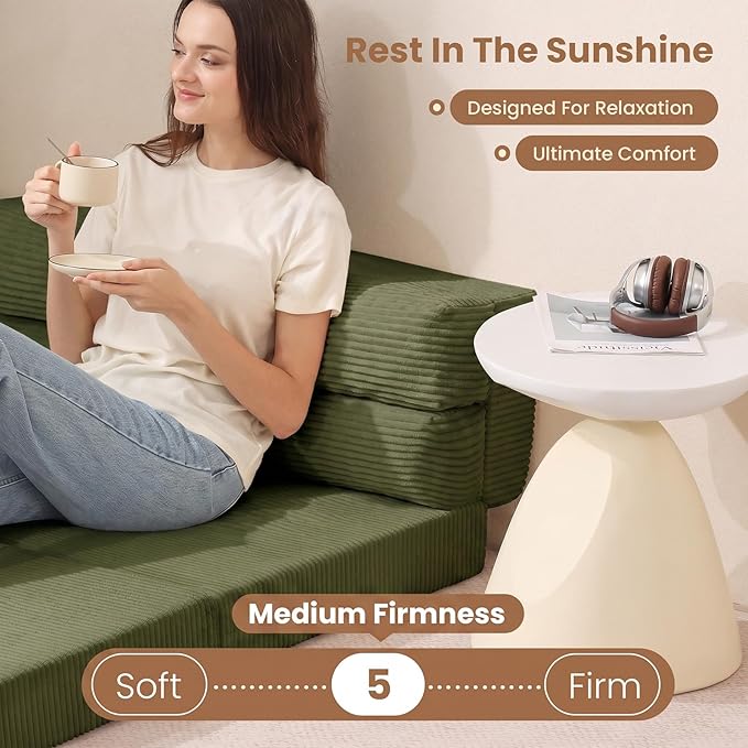 JUIKURY Folding Sofa Bed, Convertible Sleeper Chair