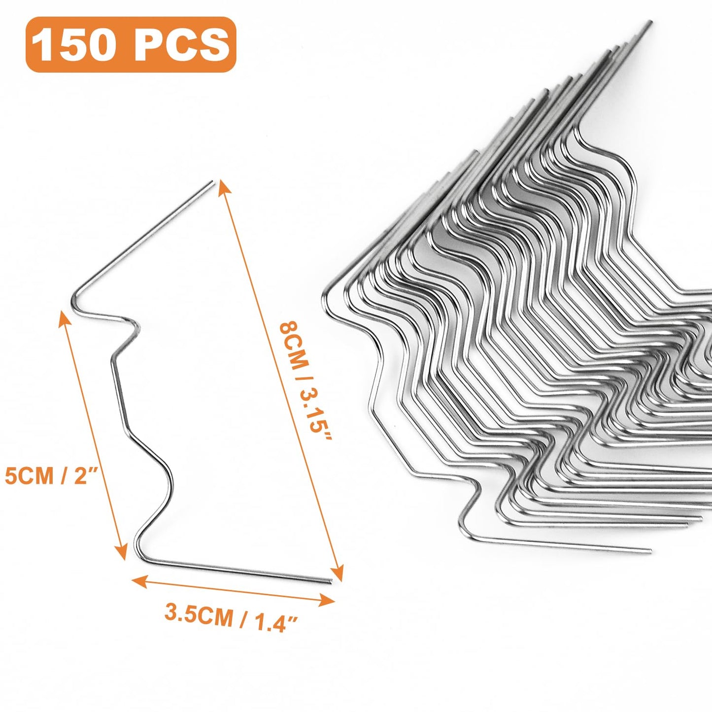 150Pcs Mini Greenhouse Clips for Hanging Stainless Steel Clips Green House Accessory Wire Clamp Clip pack for Harbor Freight Replacement Greenhouse Cover