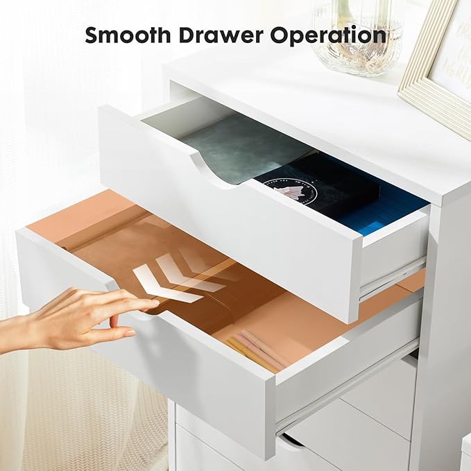 OLIXIS 7 Drawer Mobile File Cabinet Under Desk Storage Organization