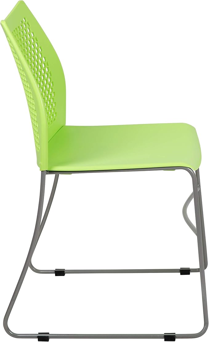 Flash Furniture HERCULES Series 661 lb. Capacity Green Stack Chair