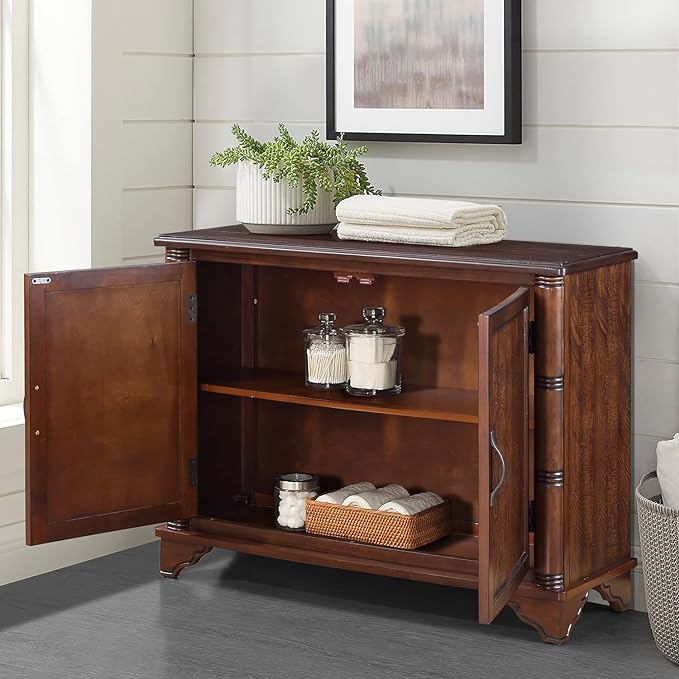 40" Solid Wood Buffet Storage Cabinet, Vintage Console Table
