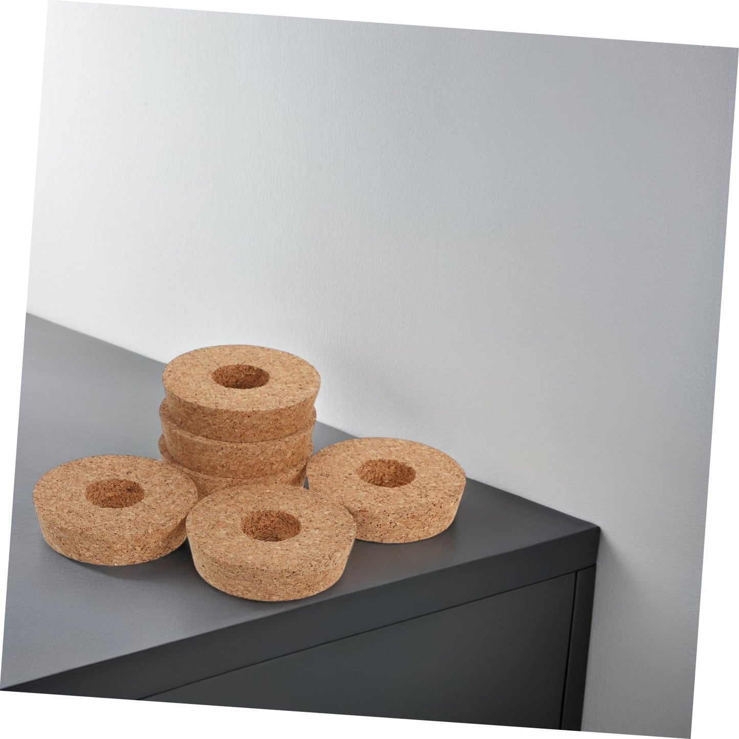 YARNOW 6pcs Decorative Glass Bottles Ventilated Cork Stopper for Hydroponic Plants Terrarium and Crafts Unique Center Hole Design