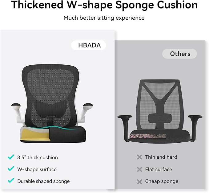Hbada Office Chair Ergonomic Desk Chair, Office Desk Chairs