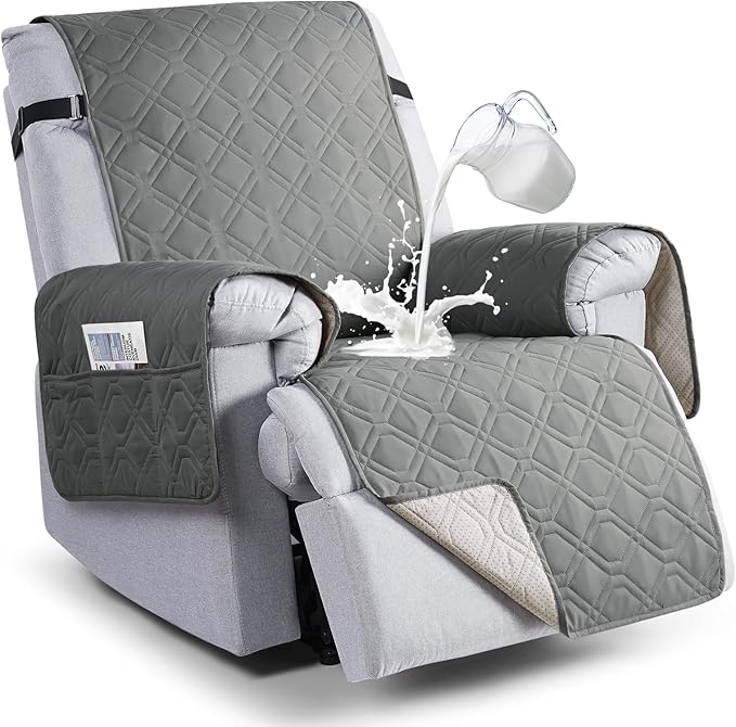 VANSOFY 100% Waterproof Recliner Chair Covers, Recliner Cover Non-Slip Dog