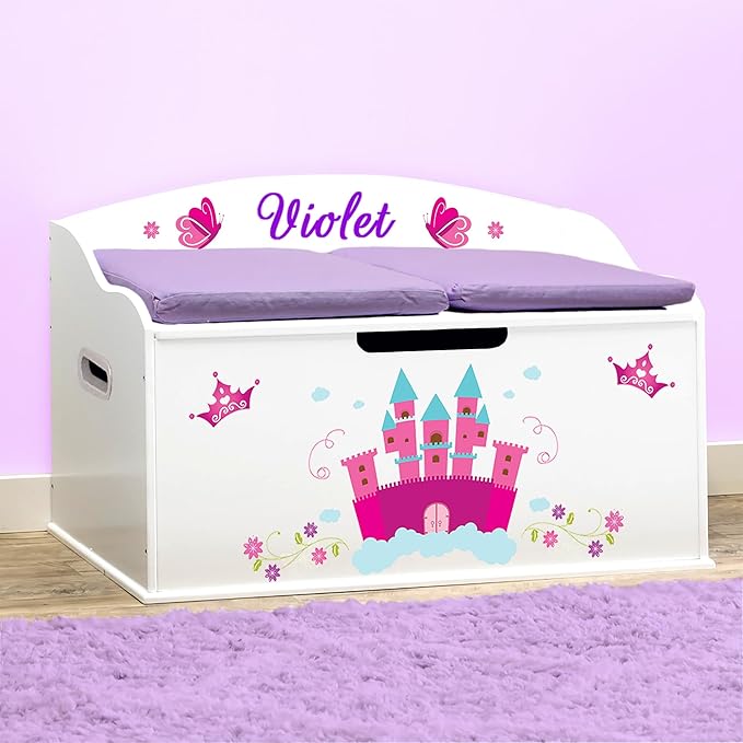 DIBSIES Personalized Creative Wonders Toy Box, 30 x 19.25 x 18 inches,