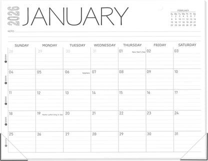 GuassLee Desk Calendar 2026, 12-Month Desk Calendar from January. 2026 to December. 2026, 14" X 11" Monthly Desk Planner, Table Desk Top Calendar with Thick Paper for Office Home Planning & Organizing