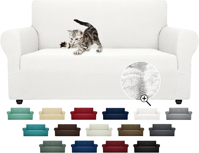 ZNSAYOTX Super Stretch Couch Cover Love Seat Sofa Covers