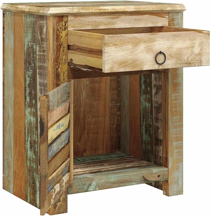Gecheer Reclaimed Wood End Table
