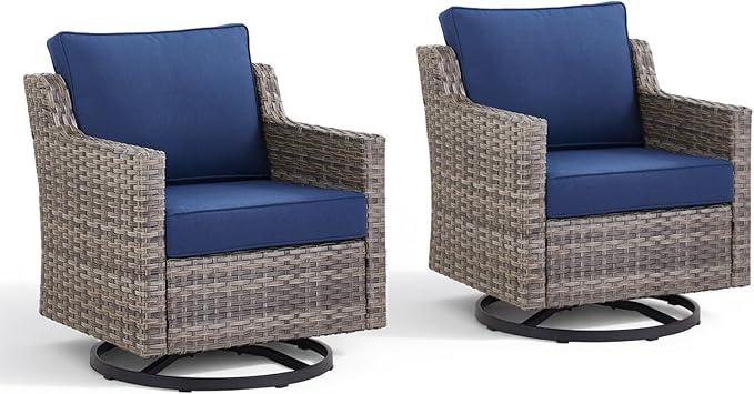 Outdoor Swivel Rocker Patio Chairs-High Back Wicker Swivel Rocker Patio Chairs