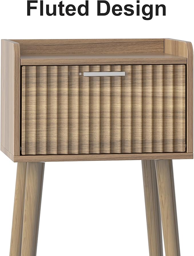 LAATOOREE Small Nightstand Set of 2, Side End Table
