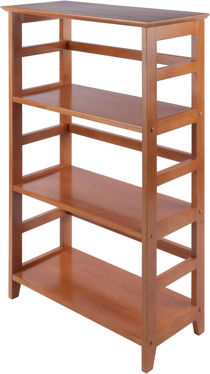 Winsome Studio 3-Tier Bookshelf, Classic Display Bookcase, Functional & Stylish