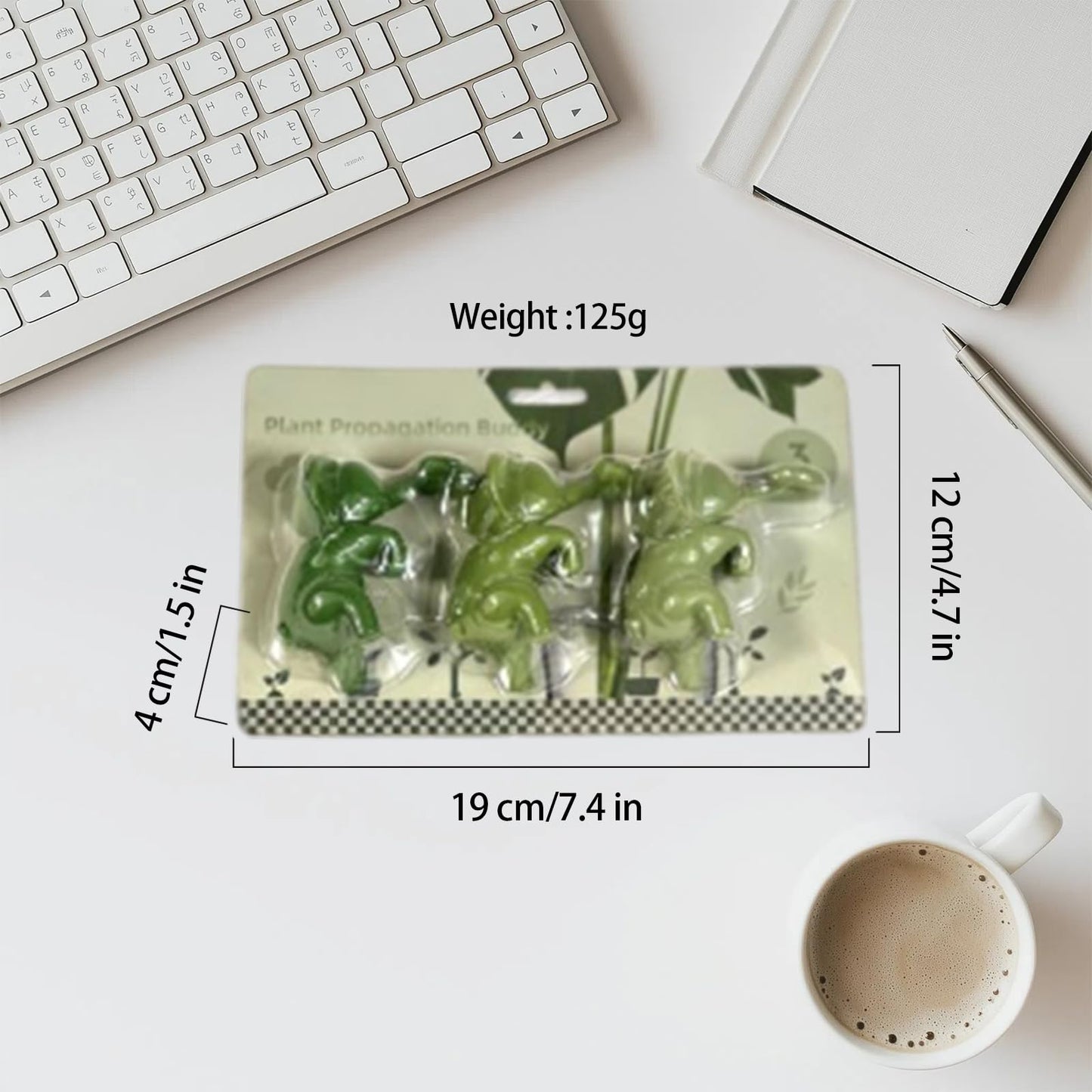 IVTLIF VVV Plant Propagation Buddy 3pcs Plant Cutting Holders for Stems, Sprouts and Shoots, Indoor Plant Supports for Propagating Cuttings, Gift for Plant Lovers, Funny Plant Accessories
