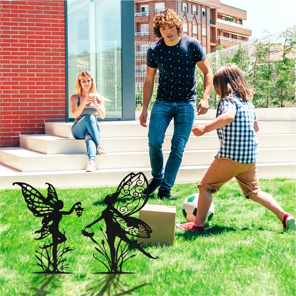 Decorative Garden Stakes, Fairy Garden Statues for Home and Garden (6)