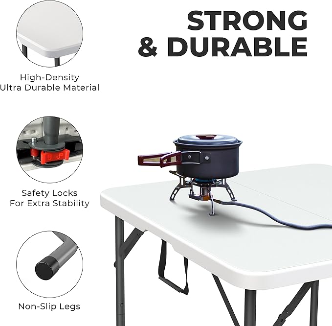 Our Modern Space 34" Square Foldable Table