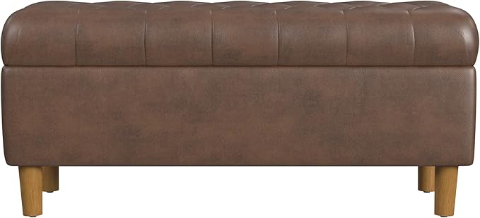 Homepop Home Decor | Tufted Ainsley Button Storage Ottoman Bench