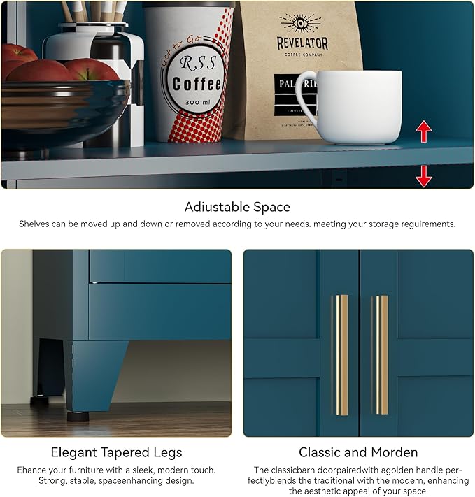 YAUWOH 71''Tall Kitchen Pantry Cabinet