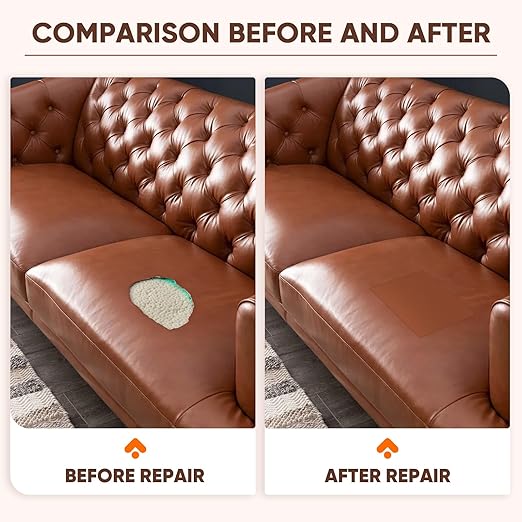Leather Repair Tape, 16 x 30 Inches Self Adhesive Leather Repair Patch，Leather